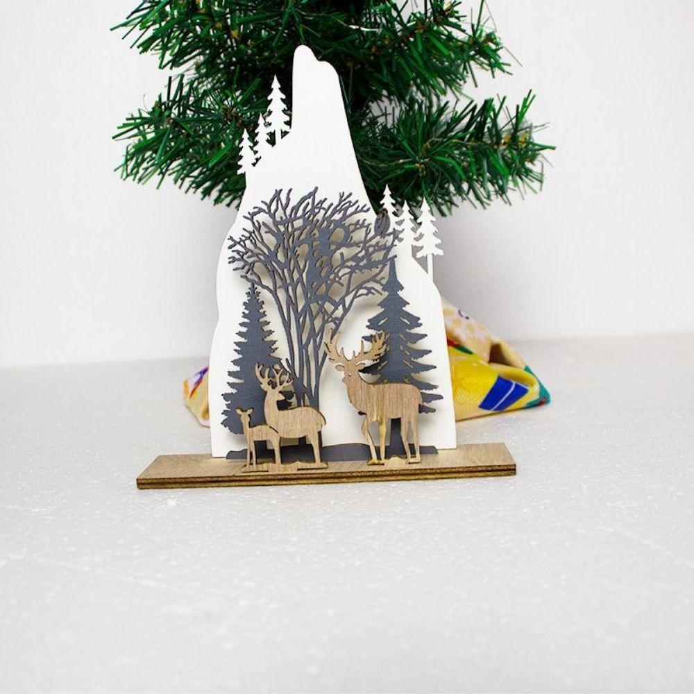 2Pcs Pastoral 3D Christmas Deer Ornaments DIY Handmade Wooden Deer Miniatures Crafts Desktop Christmas Ornaments Table Decor чёрный
2Pcs Pastoral 3D Christmas Deer Ornaments DIY Handmade Wooden Deer Miniatures Crafts Desktop Christmas Ornaments Table Decor чёрный