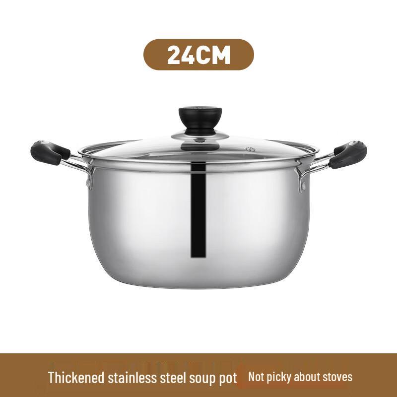 Thickened Stainless Steel Korean Style Induction Soup Pot
Thickened Stainless Steel Korean Style Induction Soup Pot