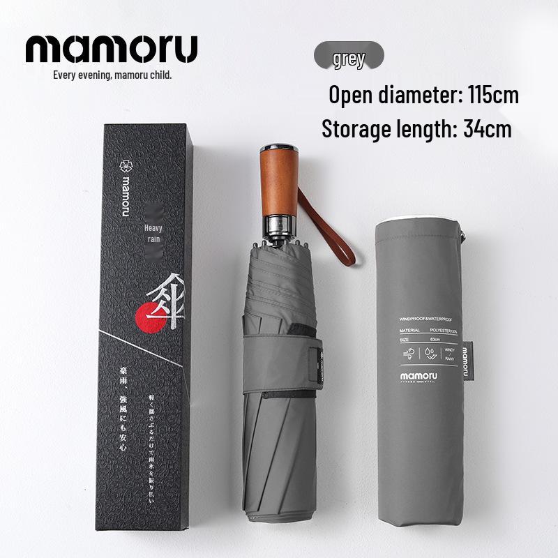 Men s High-End Extra Large Double Folding Wooden Handle Umbrella - Fully Automatic, Reinforced for Rainstorms 26-inch, 8 ribs сірий колір
Men s High-End Extra Large Double Folding Wooden Handle Umbrella - Fully Automatic, Reinforced for Rainstorms 26-inch, 8 ribs сірий колір