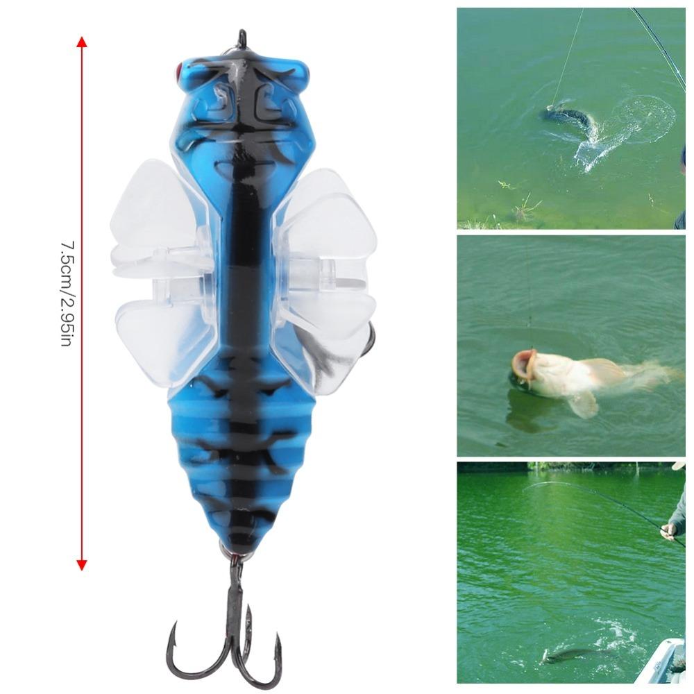 2PCS with RTreble Hook Bionic Cicada Lure 7.5cm Length Fishing Bait Lake Fishing 1#
2PCS with RTreble Hook Bionic Cicada Lure 7.5cm Length Fishing Bait Lake Fishing 1#