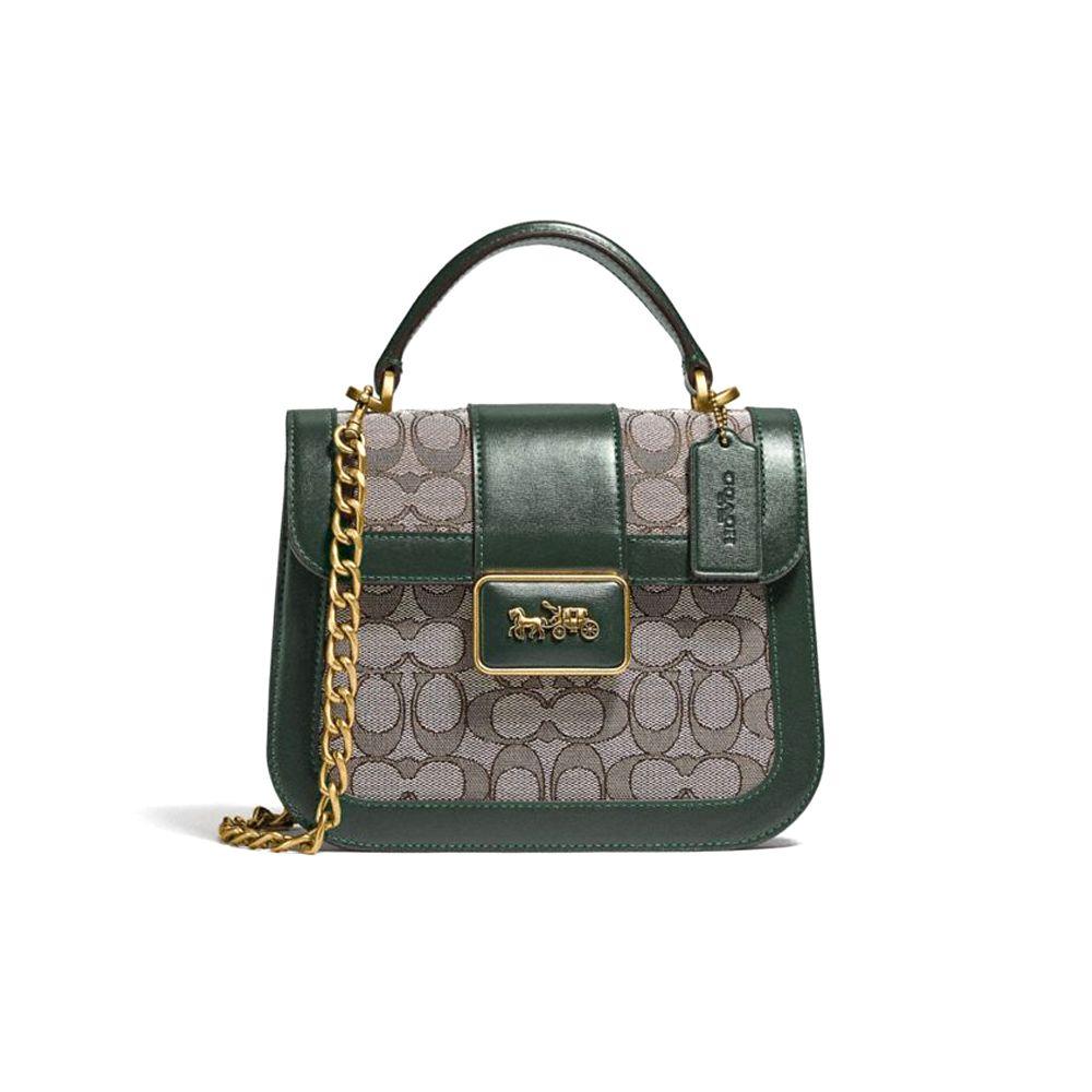 Coach Alie Classic Monogram Messenger Faux Leather Handheld Crossbody Shoulder Bag Small Women Bags Green C5866-B4SZU Basic Set (Bag+Dust Bag)
Coach Alie Classic Monogram Messenger Faux Leather Handheld Crossbody Shoulder Bag Small Women Bags Green C5866-B4SZU Basic Set (Bag+Dust Bag)