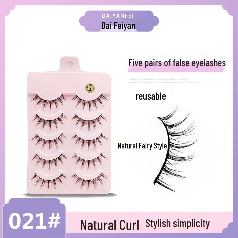 Natural Little Devil Curled False Eyelashes - Fairy Pointed Barbie Style for Daily Wear
Natural Little Devil Curled False Eyelashes - Fairy Pointed Barbie Style for Daily Wear