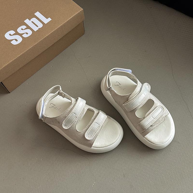 Универсальные сандалии на римской платформе на липучке, женские летние, корейская версия, модная уличная обувь, пляжные шлепанцы на плоской подошве, крутые шлепанцы 40 бежевый
Универсальные сандалии на римской платформе на липучке, женские летние, корейская версия, модная уличная обувь, пляжные шлепанцы на плоской подошве, крутые шлепанцы 40 бежевый