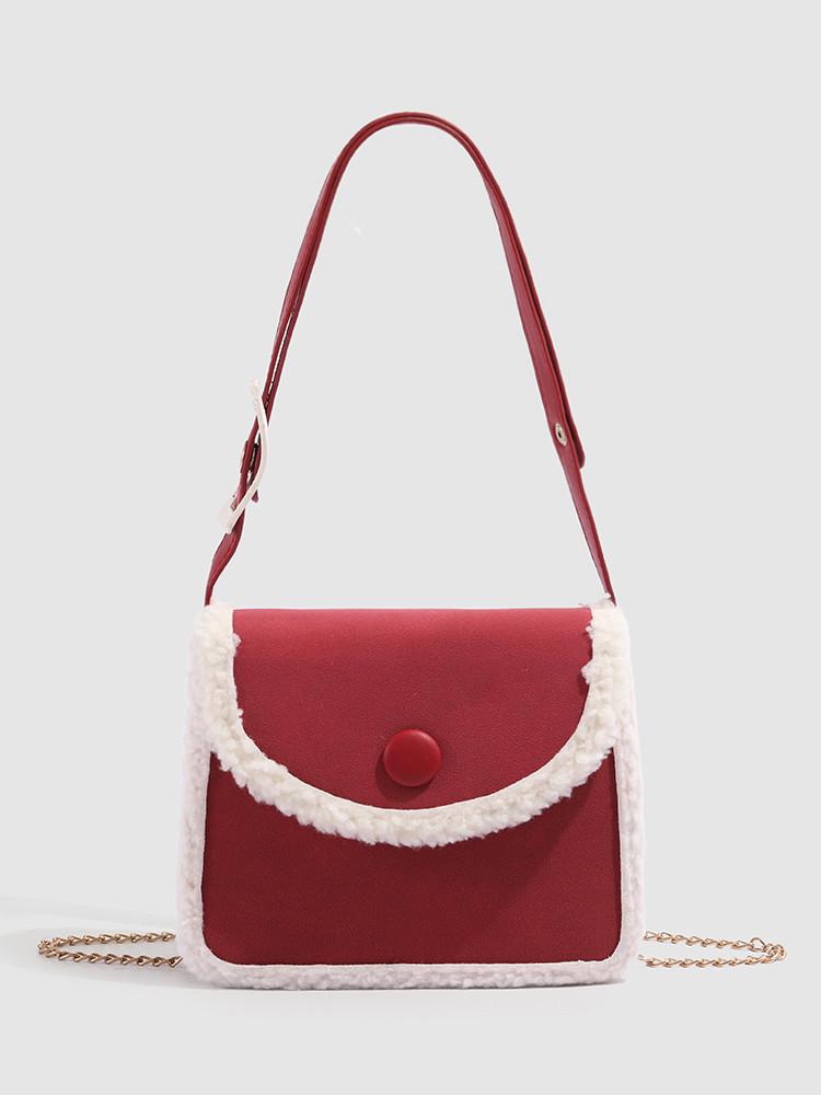 Chinese New Year Christmas atmosphere lamb wool bag 2025 new niche small square bag simple and versatile single shoulder oblique span bag
Chinese New Year Christmas atmosphere lamb wool bag 2025 new niche small square bag simple and versatile single shoulder oblique span bag