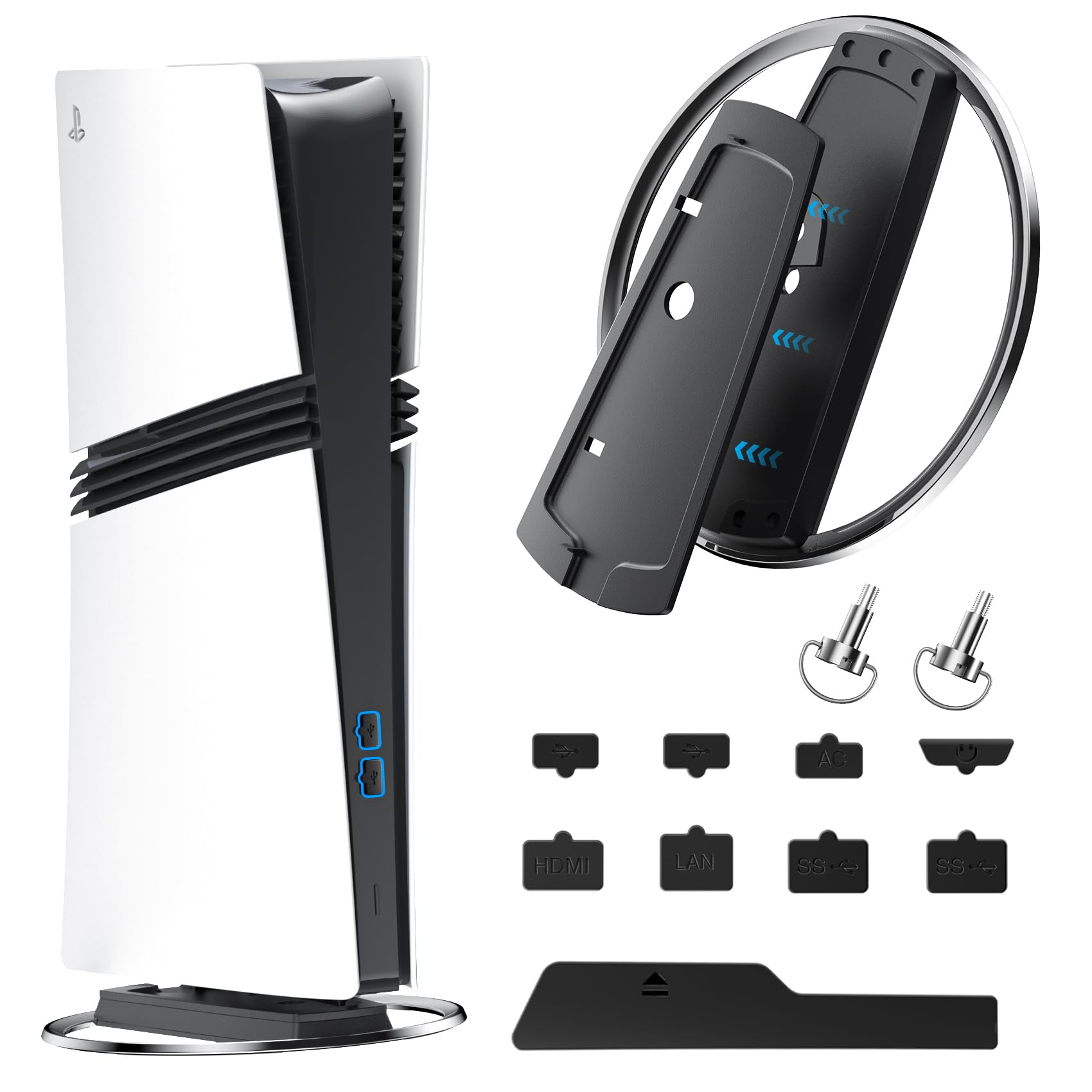 Вертикальна підставка для PS5 Pro Slim з усією стабільністю PS5 та захистом від падіння, виготовлена зі сплаву нержавіючої сталі, високоміцного ABS-композиту, вертикальна підставка для PS5, нова підставка для PS5, PS5
Вертикальна підставка для PS5 Pro Slim з усією стабільністю PS5 та захистом від падіння, виготовлена зі сплаву нержавіючої сталі, високоміцного ABS-композиту, вертикальна підставка для PS5, нова підставка для PS5, PS5