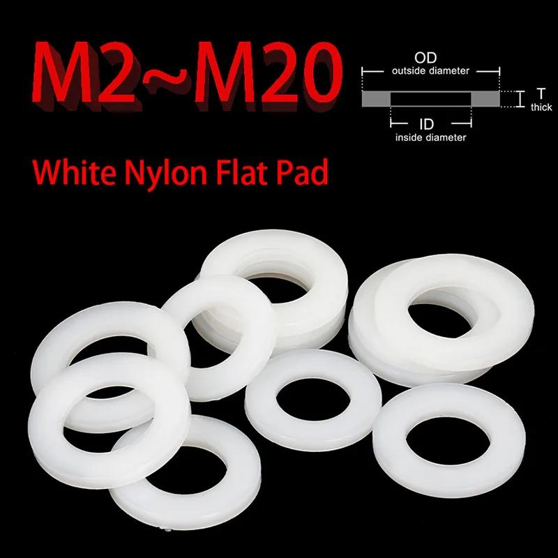 10~100PCS M2 M2.5 M3 M4 M5 M6 M8 M10 M12 M14 M16 M18 M20 White Plastic Nylon Flat Washers Round Insulated Flat Washers M3x6x1.2-100PCS
10~100PCS M2 M2.5 M3 M4 M5 M6 M8 M10 M12 M14 M16 M18 M20 White Plastic Nylon Flat Washers Round Insulated Flat Washers M3x6x1.2-100PCS