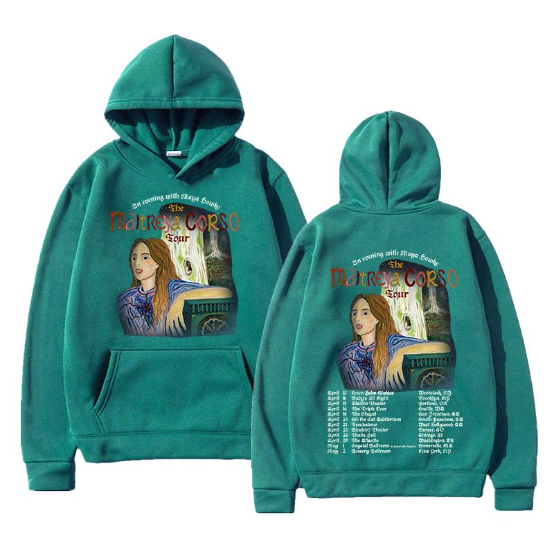 Maya Hawke MAITREYA CORSO Tour Hoodies Graphic Hoody Unisex Women Casual Aesthetic Y2K Pullovers Fashion Unisex Oversized Sweatshirts S
Maya Hawke MAITREYA CORSO Tour Hoodies Graphic Hoody Unisex Women Casual Aesthetic Y2K Pullovers Fashion Unisex Oversized Sweatshirts S