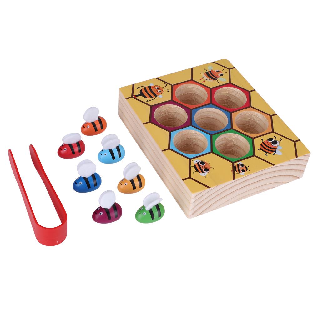 Fun Bee Picking Toy Kids Hand Grasping Training Wooden Games Tool Early Educational Props
Fun Bee Picking Toy Kids Hand Grasping Training Wooden Games Tool Early Educational Props