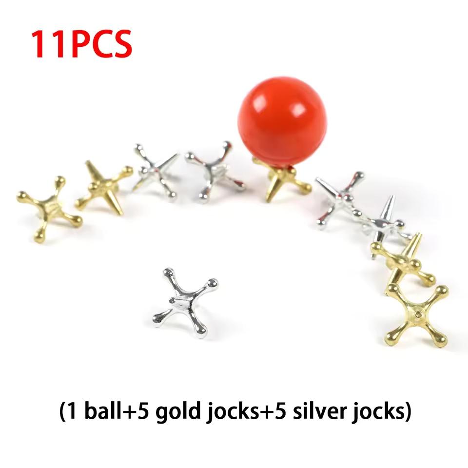 Classic Mini Metal Jacks Games Grab The Ground And Turn It Around Children S Puzzle Stress Relief Toys Desktop Ornament Gift
Classic Mini Metal Jacks Games Grab The Ground And Turn It Around Children S Puzzle Stress Relief Toys Desktop Ornament Gift