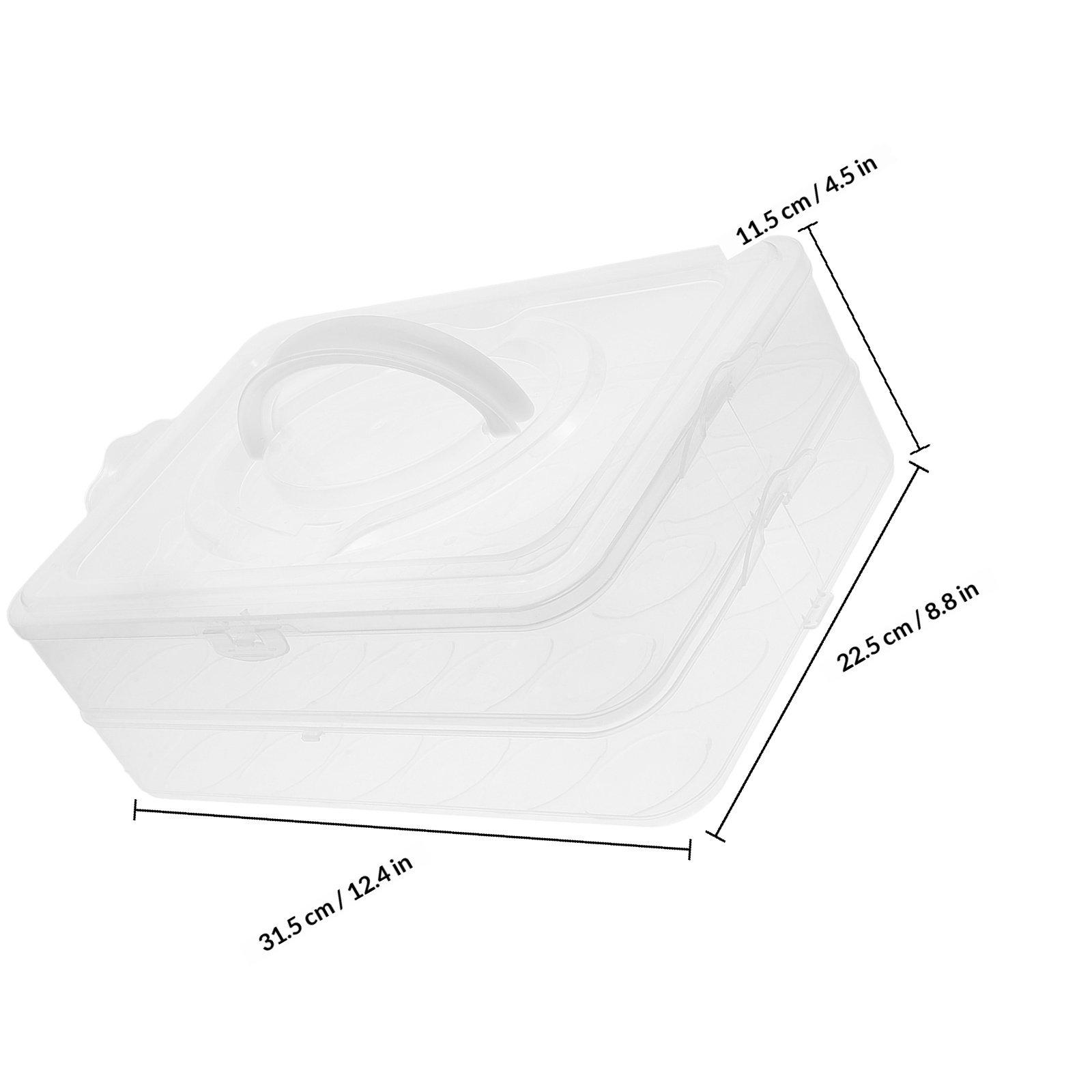 2 Layer Double Stackable Egg Tray with Lid and Handle Clear Portable Refrigerator Egg Container for 48 Eggs Holiday Party
2 Layer Double Stackable Egg Tray with Lid and Handle Clear Portable Refrigerator Egg Container for 48 Eggs Holiday Party