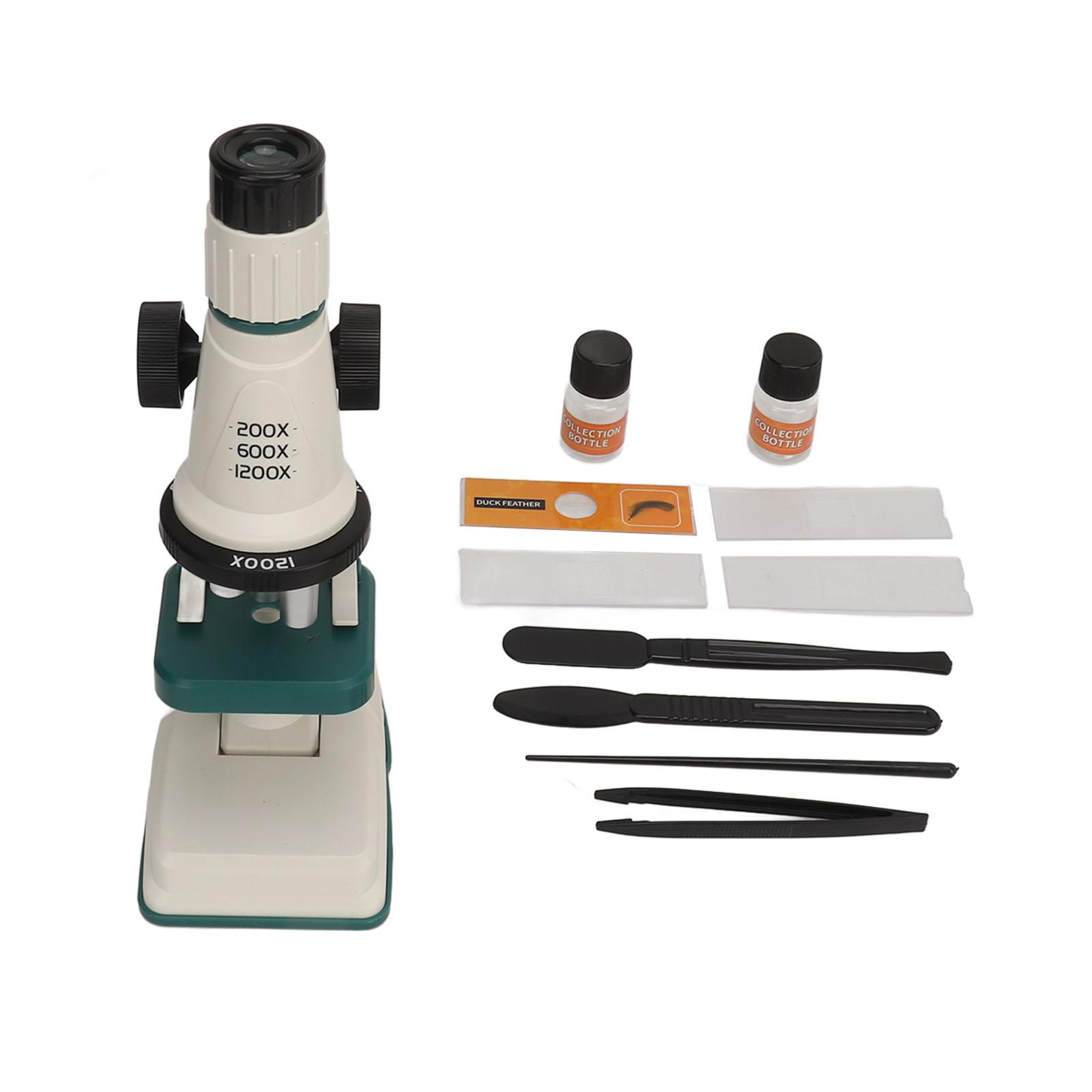 Kids Microscope Science Kit 200 to 1200X Magnification Flexible Angle Adjustment Microscope Set різнокольоровий
Kids Microscope Science Kit 200 to 1200X Magnification Flexible Angle Adjustment Microscope Set різнокольоровий
