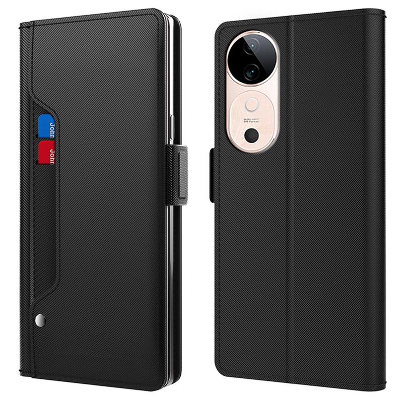 For vivo S19 Pro 5G Case Card Slot PU Leather Phone Cover Inside Makeup Mirror Black
For vivo S19 Pro 5G Case Card Slot PU Leather Phone Cover Inside Makeup Mirror Black