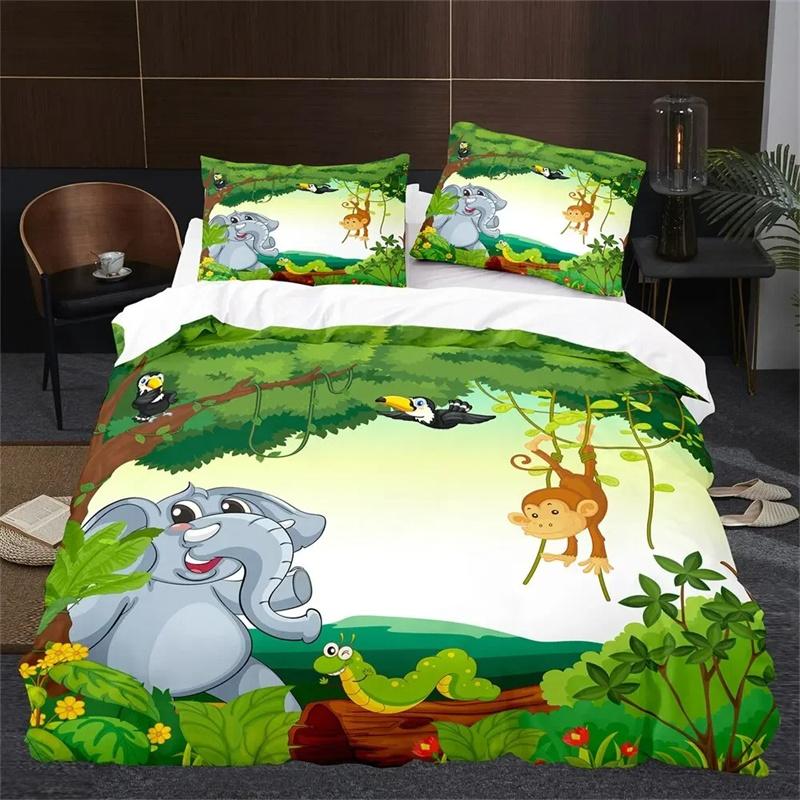 Classic Trendy King Queen Quilt Monkey Lovely Cartoon Animal for Kids Boy Girl Green Jungle Tree 2 3pcs Polyester Comforter (quilt)-EU Single(135*200cm)3pcs
Classic Trendy King Queen Quilt Monkey Lovely Cartoon Animal for Kids Boy Girl Green Jungle Tree 2 3pcs Polyester Comforter (quilt)-EU Single(135*200cm)3pcs