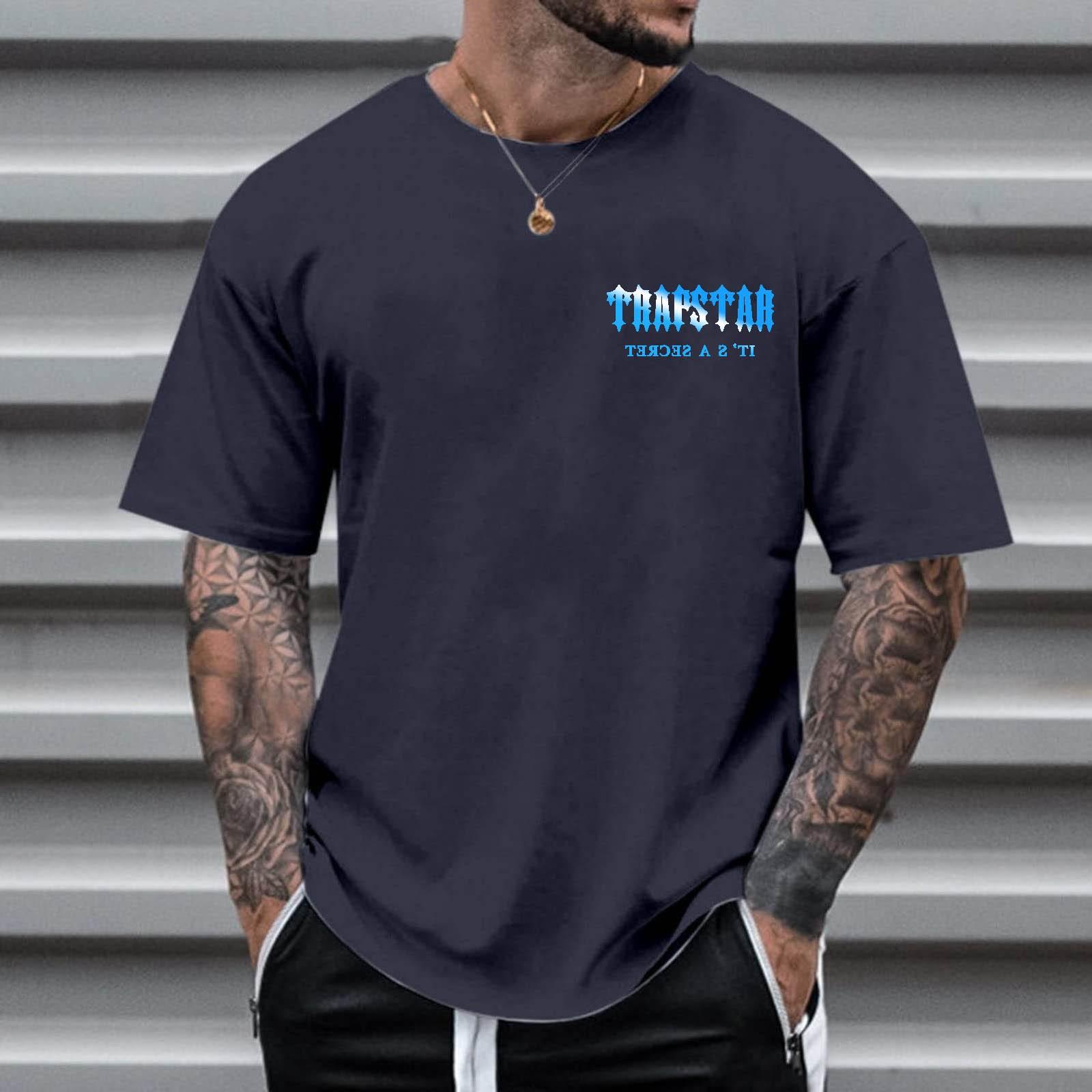 Men s Round Neck Short Sleeve Loose Summer Tops Fashion T-Shirt With Graphic Creative Letters Retro Print Street Sports Casual Tops S Темно-синій
Men s Round Neck Short Sleeve Loose Summer Tops Fashion T-Shirt With Graphic Creative Letters Retro Print Street Sports Casual Tops S Темно-синій