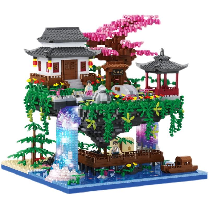 Creative Peach Blossom Pond Sakura Castle Tree House View Set City DIY Model Building Blocks Bricks Toys for Children Adult Gift
Creative Peach Blossom Pond Sakura Castle Tree House View Set City DIY Model Building Blocks Bricks Toys for Children Adult Gift