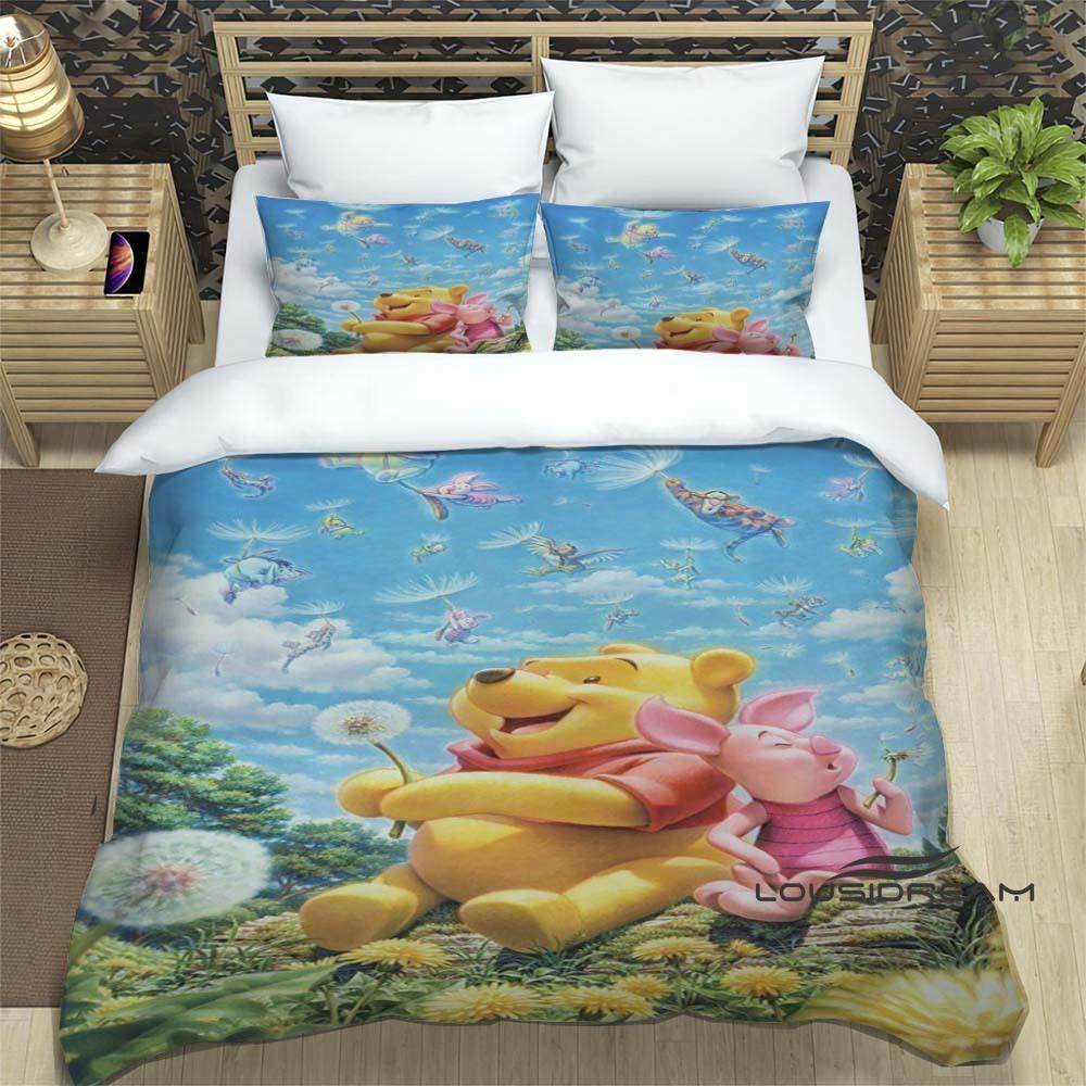 Pooh Bear cartoon-themed bedding sets, including single, double, king, and queen-size beds, bedding sets, and adult bedroom duve 135X200cm
Pooh Bear cartoon-themed bedding sets, including single, double, king, and queen-size beds, bedding sets, and adult bedroom duve 135X200cm