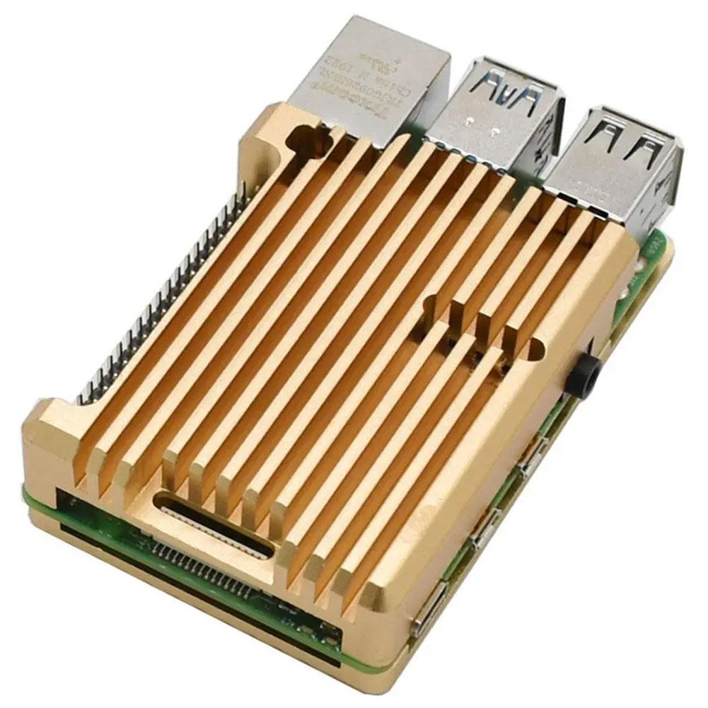 Для Raspberry Pi 4 Model B Корпус из алюминиевого сплава Корпус с охлаждающим вентилятором с силиконовыми термопрокладками Металлический корпус
Для Raspberry Pi 4 Model B Корпус из алюминиевого сплава Корпус с охлаждающим вентилятором с силиконовыми термопрокладками Металлический корпус