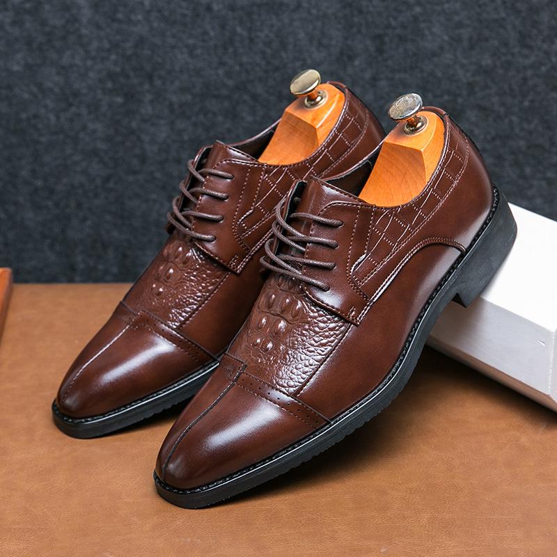 Men s shoes 46 large size new leather shoes fashion gentleman style pointed leather shoes trend lace-up leather shoes 38
Men s shoes 46 large size new leather shoes fashion gentleman style pointed leather shoes trend lace-up leather shoes 38