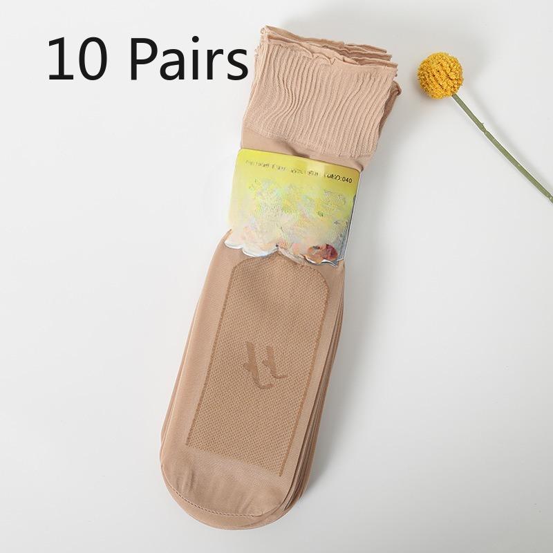 10 пар женских летних тонких носков до колена с нескользящей подошвой 10 Pairs телесный
10 пар женских летних тонких носков до колена с нескользящей подошвой 10 Pairs телесный