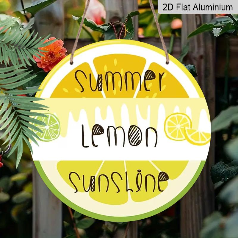2D Flat Aluminum 7.87 Inch X 7.87 Inch Lemon Slice Wall Decor, Summer Theme, Suitable for Gardens, Living Rooms, Kitchens, Bars, Cafes, Clubs 1pc
2D Flat Aluminum 7.87 Inch X 7.87 Inch Lemon Slice Wall Decor, Summer Theme, Suitable for Gardens, Living Rooms, Kitchens, Bars, Cafes, Clubs 1pc