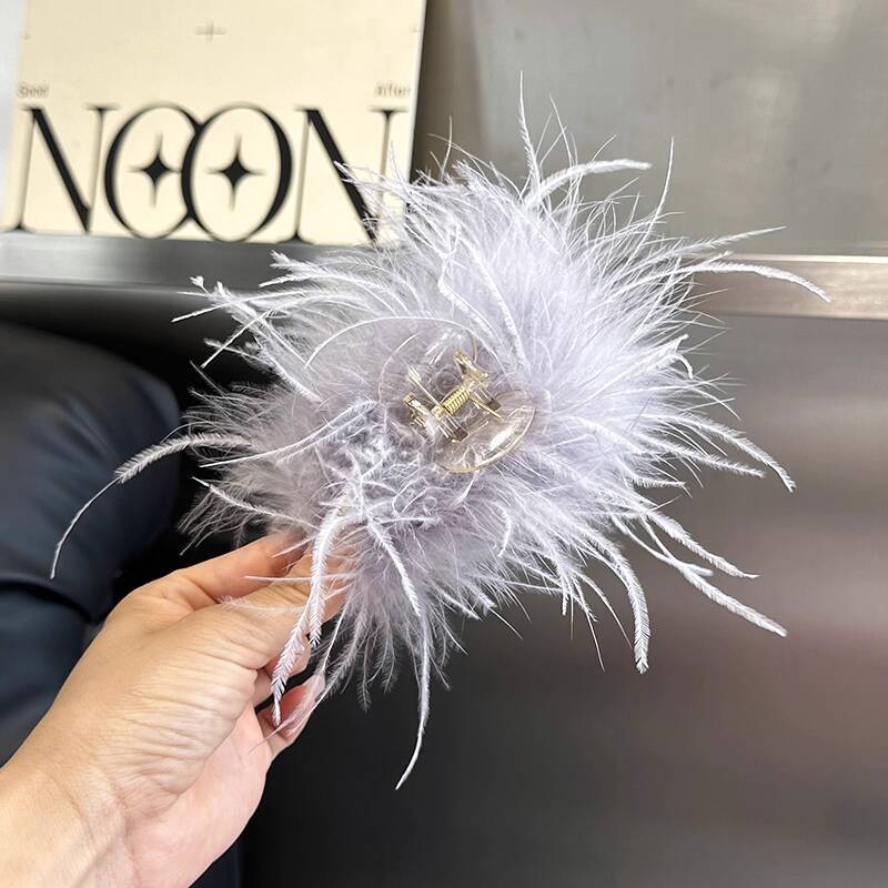 Fashion Feather Hairpin For Women Beautiful Ostrich Feather Hair Claw Clip Trendy Hair Accessories Black White Feather Hairpin серый
Fashion Feather Hairpin For Women Beautiful Ostrich Feather Hair Claw Clip Trendy Hair Accessories Black White Feather Hairpin серый