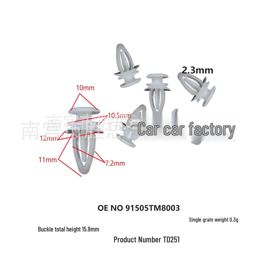 Buick Wheel Arch Trim Nylon Fixing Clip for Side Skirt Installation 10000 units
Buick Wheel Arch Trim Nylon Fixing Clip for Side Skirt Installation 10000 units