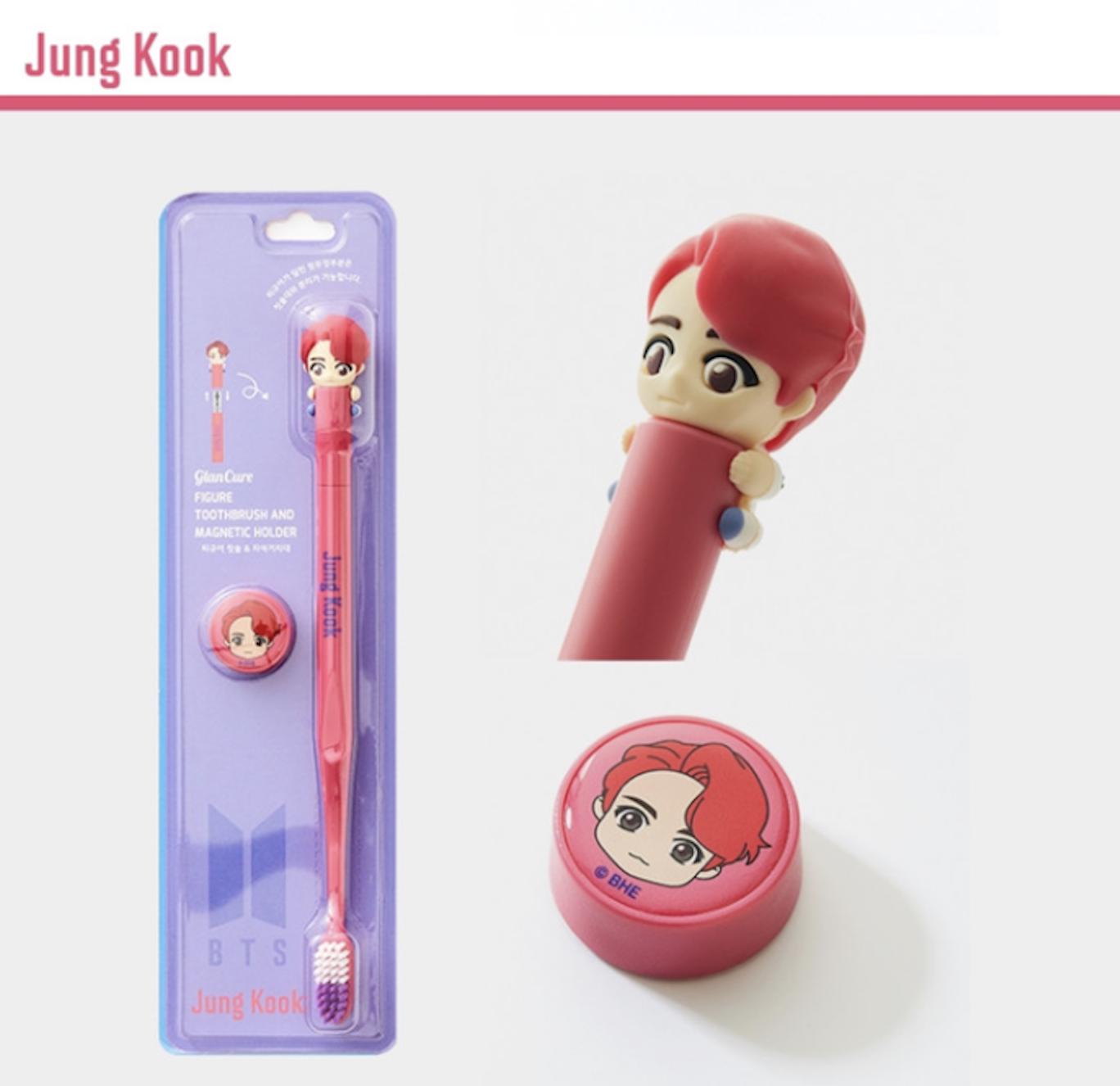 Набор магнитных держателей для зубных щеток с фигуркой персонажа BTS JungKook
Набор магнитных держателей для зубных щеток с фигуркой персонажа BTS JungKook