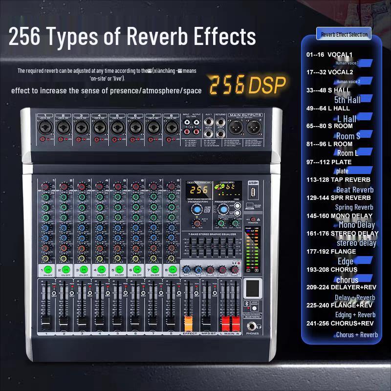 Desert Spring 8-Channel Professional Audio Mixer
Desert Spring 8-Channel Professional Audio Mixer