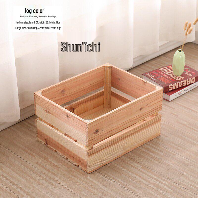 Vintage Fir Wood Decorative Storage Box for Fruits and More Small (30x24x16cm)
Vintage Fir Wood Decorative Storage Box for Fruits and More Small (30x24x16cm)