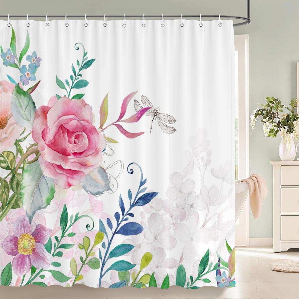 Blue Flowers Shower Curtains With Hooks Home Decoration For Plants Floral Bathroom Curtain Polyester Fabric Bath Curtain W60H190(CM)-1 Pcs
Blue Flowers Shower Curtains With Hooks Home Decoration For Plants Floral Bathroom Curtain Polyester Fabric Bath Curtain W60H190(CM)-1 Pcs