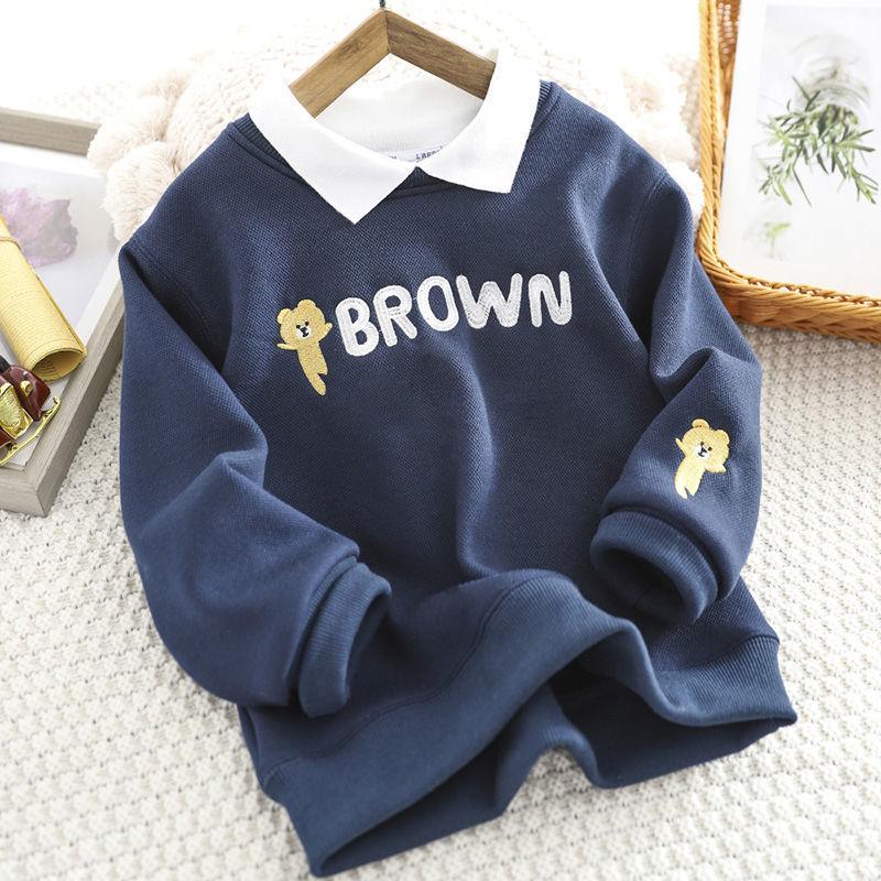 Толстовка с капюшоном для мальчика, весенне-осенняя рубашка поло с длинными рукавами, детская одежда среднего и большого размера, имитация двухкомпонентного топа 140 синий
Толстовка с капюшоном для мальчика, весенне-осенняя рубашка поло с длинными рукавами, детская одежда среднего и большого размера, имитация двухкомпонентного топа 140 синий