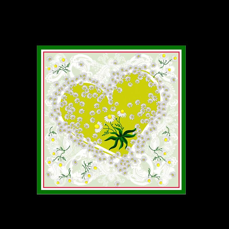 Jing Si Jie Daisy Love 100% Mulberry Silk Scarf
Jing Si Jie Daisy Love 100% Mulberry Silk Scarf