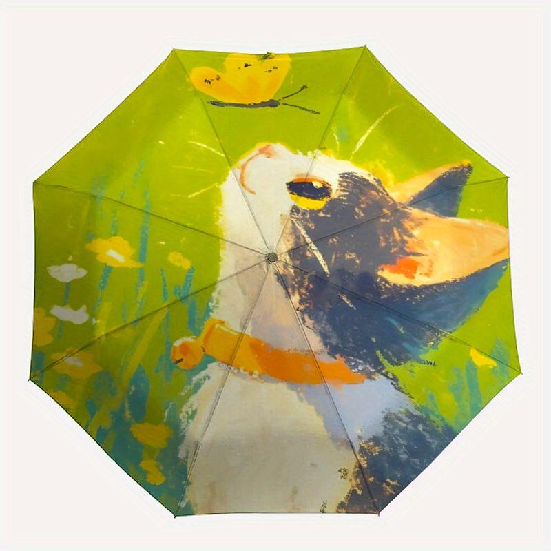 1pc Cat Butterfly Automatic Open/Close Umbrella Sturdy Iron Frame, Compact Travel Umbrella - Perfect Gift for Women, Men, Birthdays031
1pc Cat Butterfly Automatic Open/Close Umbrella Sturdy Iron Frame, Compact Travel Umbrella - Perfect Gift for Women, Men, Birthdays031