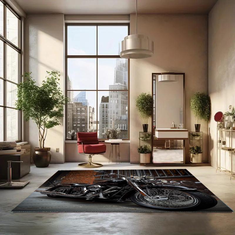 Motorcycle Rug Retro Garage Entryway Doormat NonSlip Easy Clean Modern Home Decor Carpet for Living Room Bedroom Pet Friendly 40X60cm
Motorcycle Rug Retro Garage Entryway Doormat NonSlip Easy Clean Modern Home Decor Carpet for Living Room Bedroom Pet Friendly 40X60cm