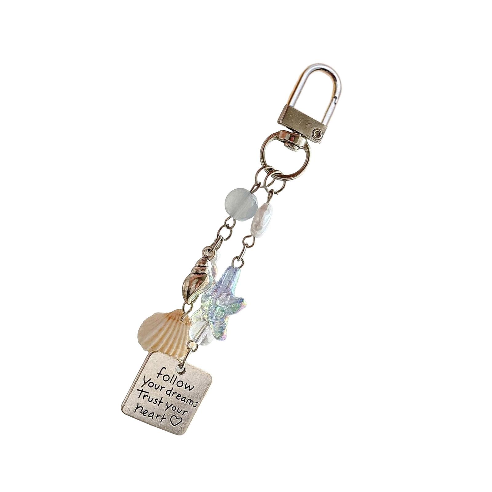 Metal Keyring Vintage Starfish Shell Shape Pendant Keychain Fashionable Everyday Carry Item Gift For Women Girls
Metal Keyring Vintage Starfish Shell Shape Pendant Keychain Fashionable Everyday Carry Item Gift For Women Girls