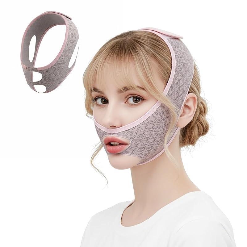 V Line Lifting Mask Chin Strap for Sleeping - Double Chin Reducer & Jawline Shaper with Adjustable Face Lifting Tape, 3D Contoured Jaw Exerciser for рожевий
V Line Lifting Mask Chin Strap for Sleeping - Double Chin Reducer & Jawline Shaper with Adjustable Face Lifting Tape, 3D Contoured Jaw Exerciser for рожевий