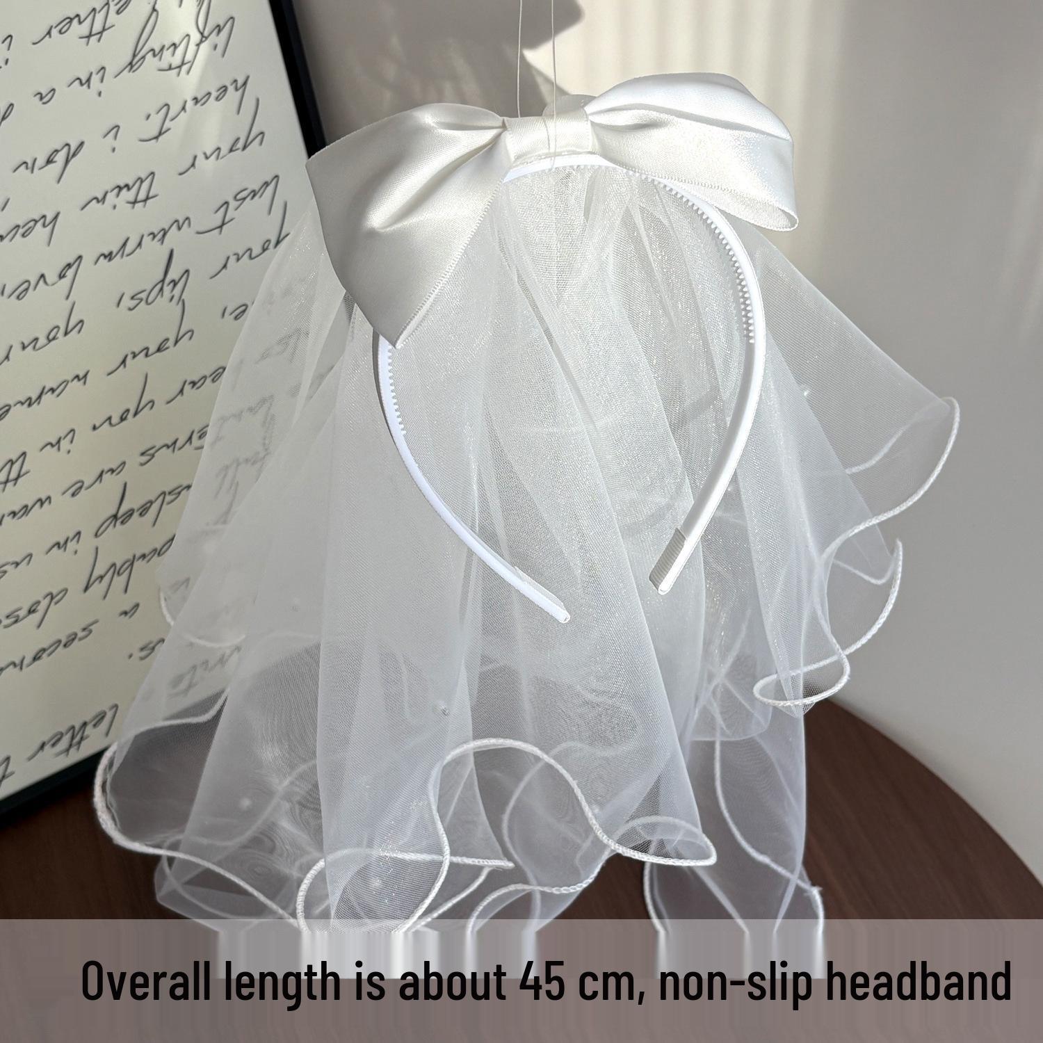 Children s Headband with Veil, Satin Bow, and Toddler Photo Prop
Children s Headband with Veil, Satin Bow, and Toddler Photo Prop