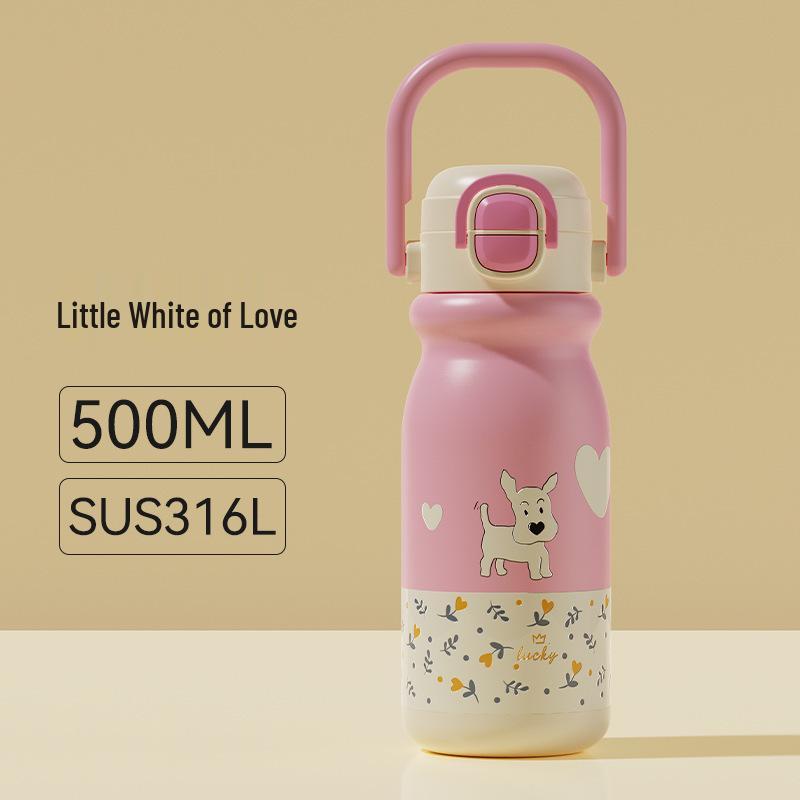 Cute Cartoon 316 Stainless Steel Thermos Cup with Handle - Double-Walled and Portable for Kids and Students 500ml
Cute Cartoon 316 Stainless Steel Thermos Cup with Handle - Double-Walled and Portable for Kids and Students 500ml