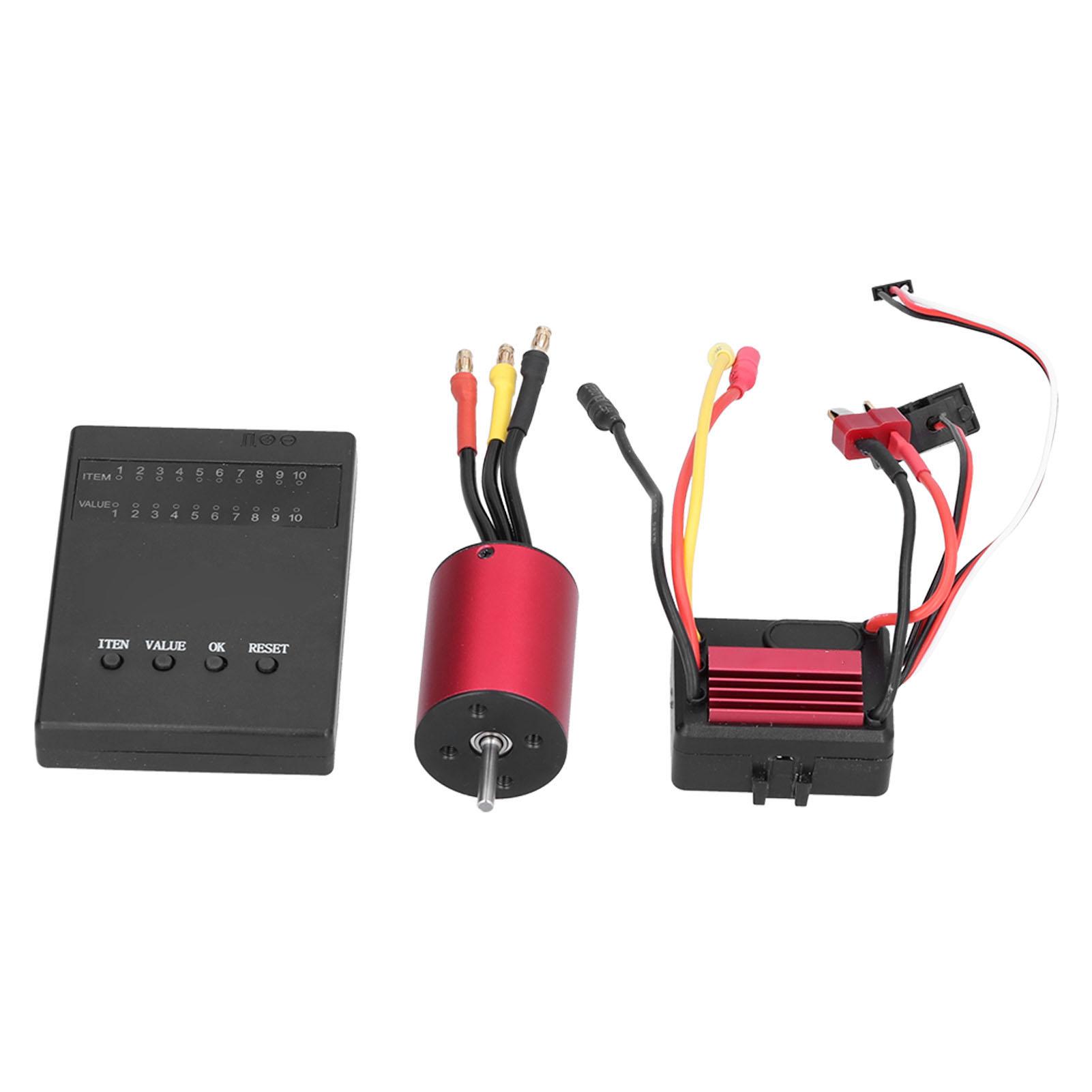 2838 4500KV 4P Brushless Motor 35A Brushless ESC+Programming Card for 1/14 RC Car
2838 4500KV 4P Brushless Motor 35A Brushless ESC+Programming Card for 1/14 RC Car
