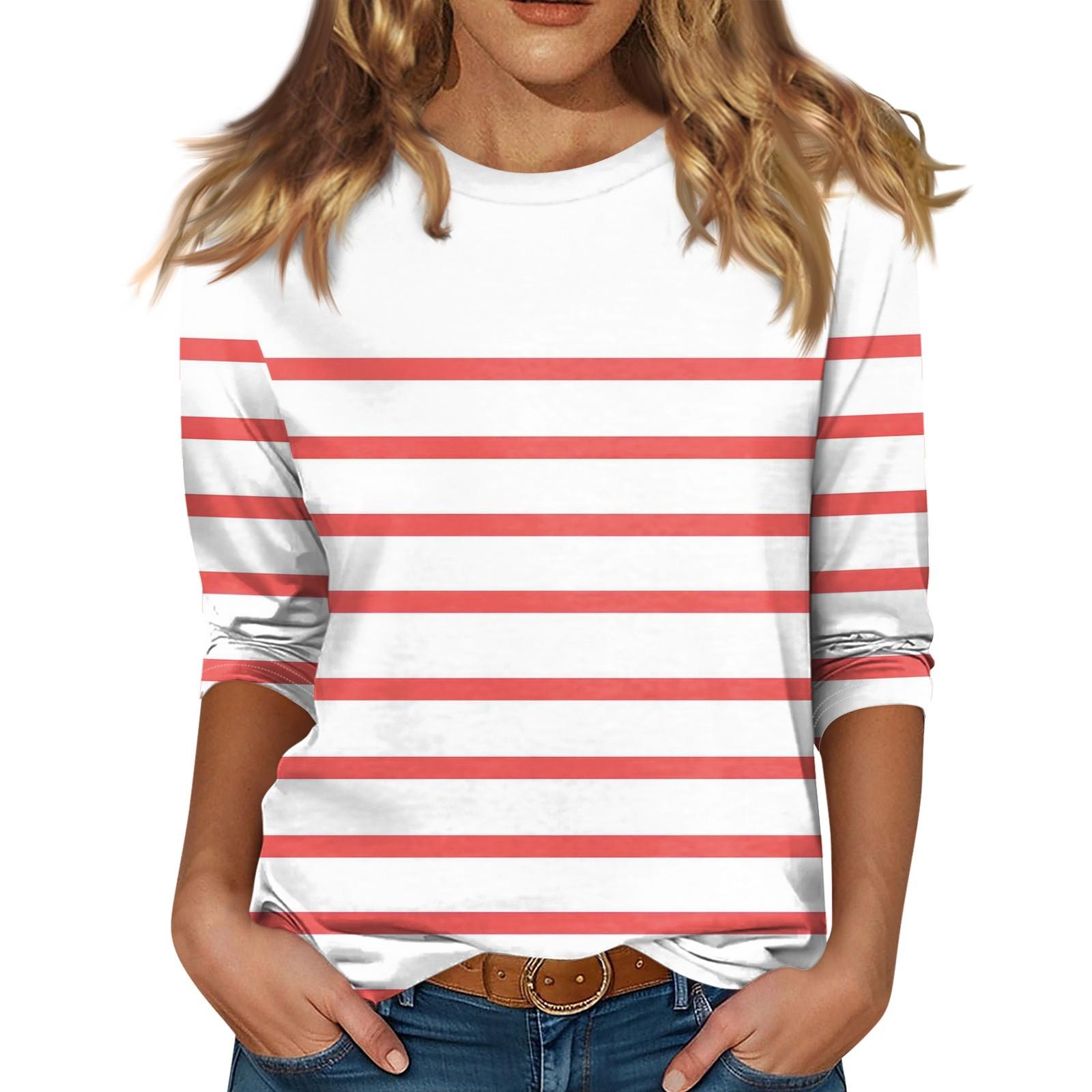 Женский топ с круглым вырезом и рукавом 3/4 с рождественским принтом XL красный
Женский топ с круглым вырезом и рукавом 3/4 с рождественским принтом XL красный