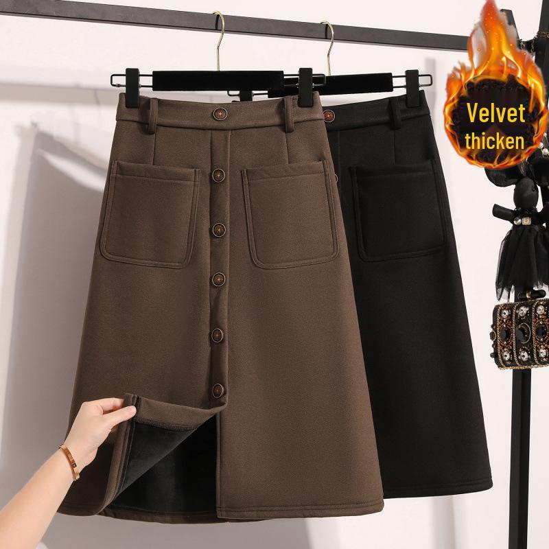 Plus Size Fleece-Lined Wool Blend Skirt: Elastic Waist, Loose Fit, Winter Style for Curvy Women XL чёрный
Plus Size Fleece-Lined Wool Blend Skirt: Elastic Waist, Loose Fit, Winter Style for Curvy Women XL чёрный