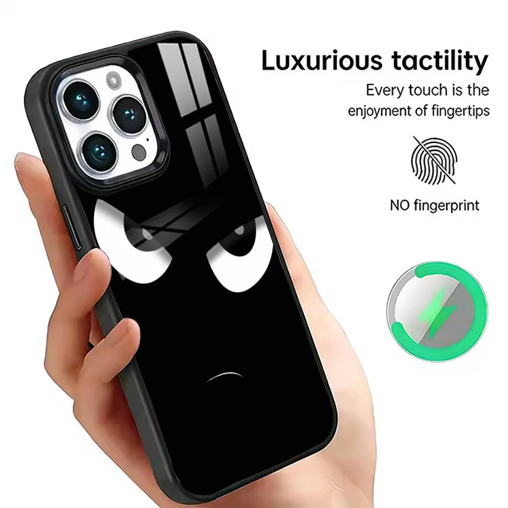 Minimalist Black Cartoon Face Phone Case For iPhone17,16,15,14,13,12,11 Plus,Pro Magnetic with Magsafe Wireless Charging iPhone11PRO
Minimalist Black Cartoon Face Phone Case For iPhone17,16,15,14,13,12,11 Plus,Pro Magnetic with Magsafe Wireless Charging iPhone11PRO