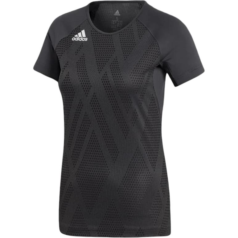 Adidas Quickset Volleyball Jersey Letter Print Round Neck Fitted Comfortable Breathable Short Sleeve T-Shirt Women Tops Black DP4357 S
Adidas Quickset Volleyball Jersey Letter Print Round Neck Fitted Comfortable Breathable Short Sleeve T-Shirt Women Tops Black DP4357 S