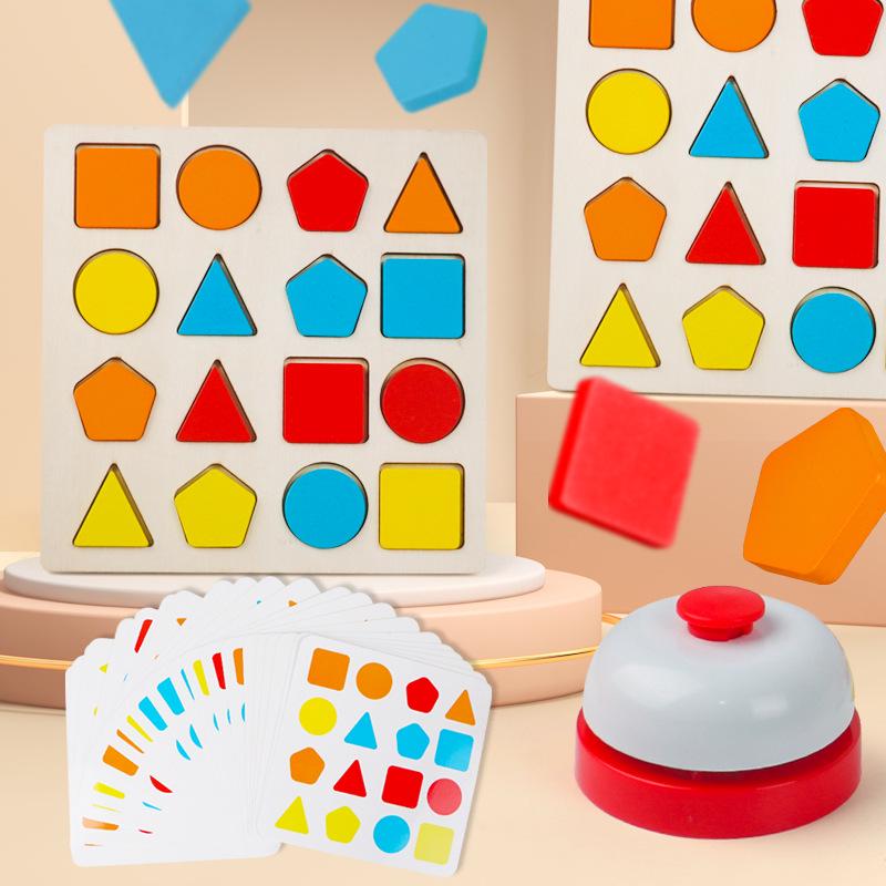 Montessori Geometric Shape Matching Puzzle - Wooden Cognitive Toy for Children Ages 2-3
Montessori Geometric Shape Matching Puzzle - Wooden Cognitive Toy for Children Ages 2-3