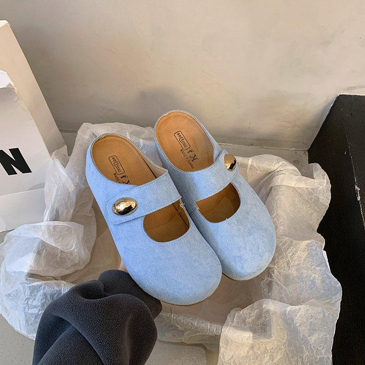 Французские полутапочки с плоским дном, женская верхняя одежда 2025 года, новые летние туфли с одной педалью, классные тапочки 35 синий
Французские полутапочки с плоским дном, женская верхняя одежда 2025 года, новые летние туфли с одной педалью, классные тапочки 35 синий