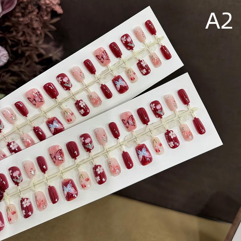 30 Pcs/Set Fake Nail Tips Red Flowers False Nails Matte Temperament Flowers Extended Nail Extensions Nail Art Diy A2
30 Pcs/Set Fake Nail Tips Red Flowers False Nails Matte Temperament Flowers Extended Nail Extensions Nail Art Diy A2