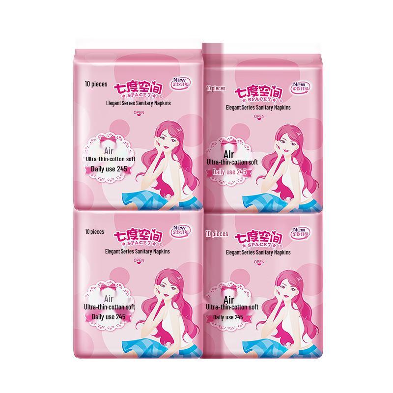 Space 7 Elegant Ultra-Thin Daily Sanitary Napkins 245mm
Space 7 Elegant Ultra-Thin Daily Sanitary Napkins 245mm