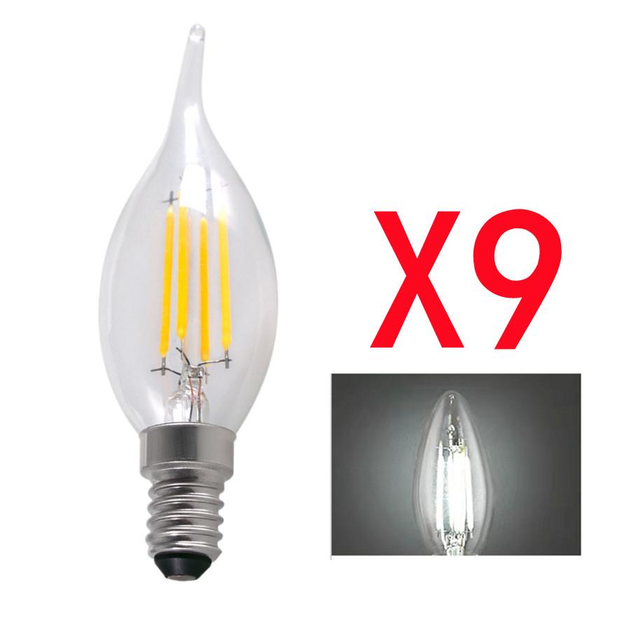 9 шт. светодиодная лампа E14 2 Вт/4 Вт/6 Вт с регулируемой яркостью Эдисона ретро-лампа накаливания свеча AC220V C35 теплый/холодный белый 360 градусов энергосберегающая лампа 2W&E14
9 шт. светодиодная лампа E14 2 Вт/4 Вт/6 Вт с регулируемой яркостью Эдисона ретро-лампа накаливания свеча AC220V C35 теплый/холодный белый 360 градусов энергосберегающая лампа 2W&E14