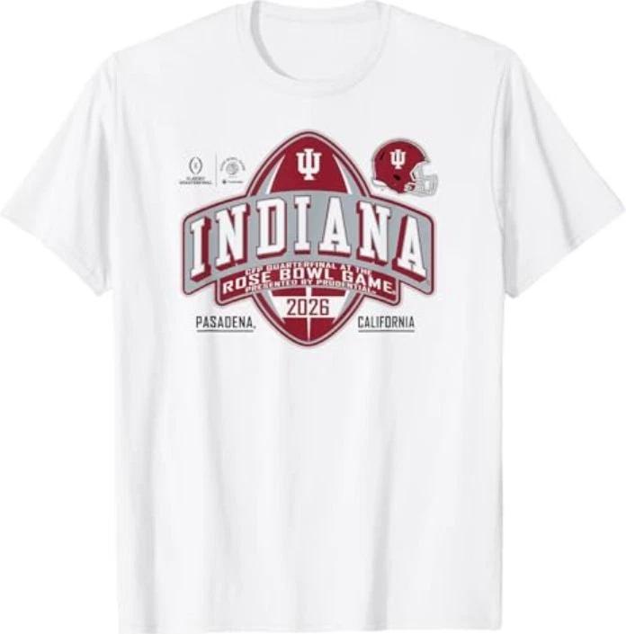 Indiana Hoosiers Rose Bowl 2025-2026 CFP Quarterfinal White T-Shirt M
Indiana Hoosiers Rose Bowl 2025-2026 CFP Quarterfinal White T-Shirt M