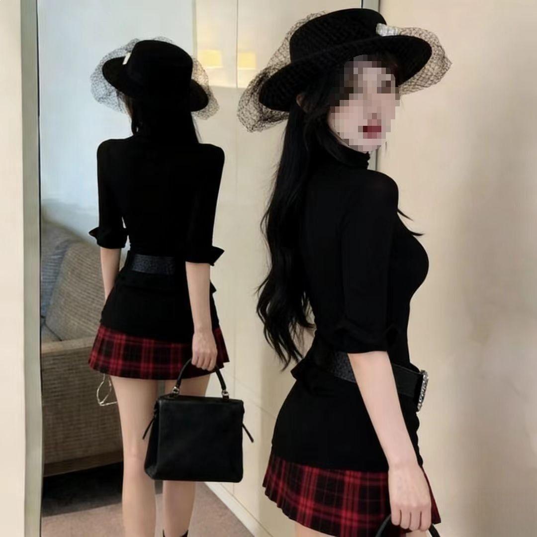 Women s Slim-Fit Black High-Neck Long-Sleeve T-Shirt – Spring Slit Waist-Cinching Base Layer Top L (100-110 cm)
Women s Slim-Fit Black High-Neck Long-Sleeve T-Shirt – Spring Slit Waist-Cinching Base Layer Top L (100-110 cm)